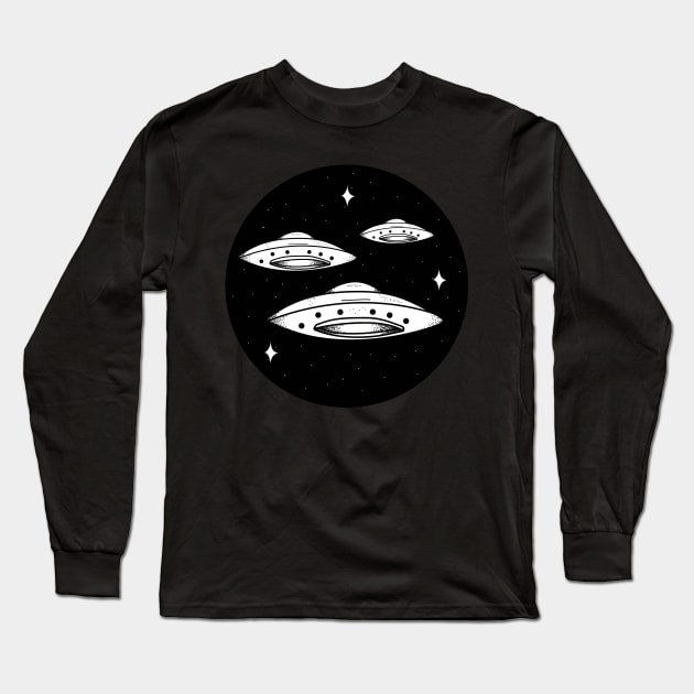 UFOs Long Sleeve T-Shirt by Migzy